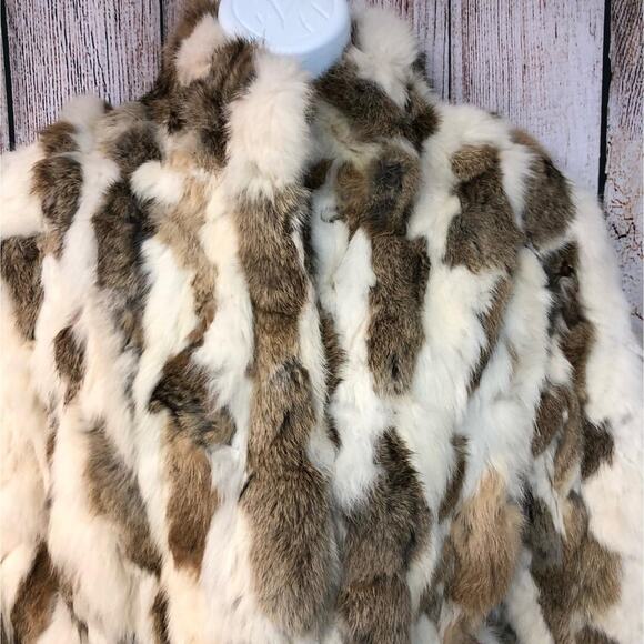 WILSONS LEATHER RABBIT FUR JACKET M - Picture 4 of 13